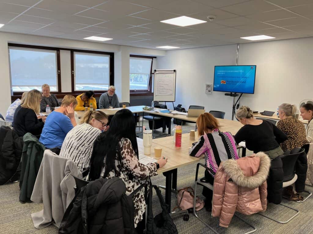 Council staff on a confidence and assertiveness course