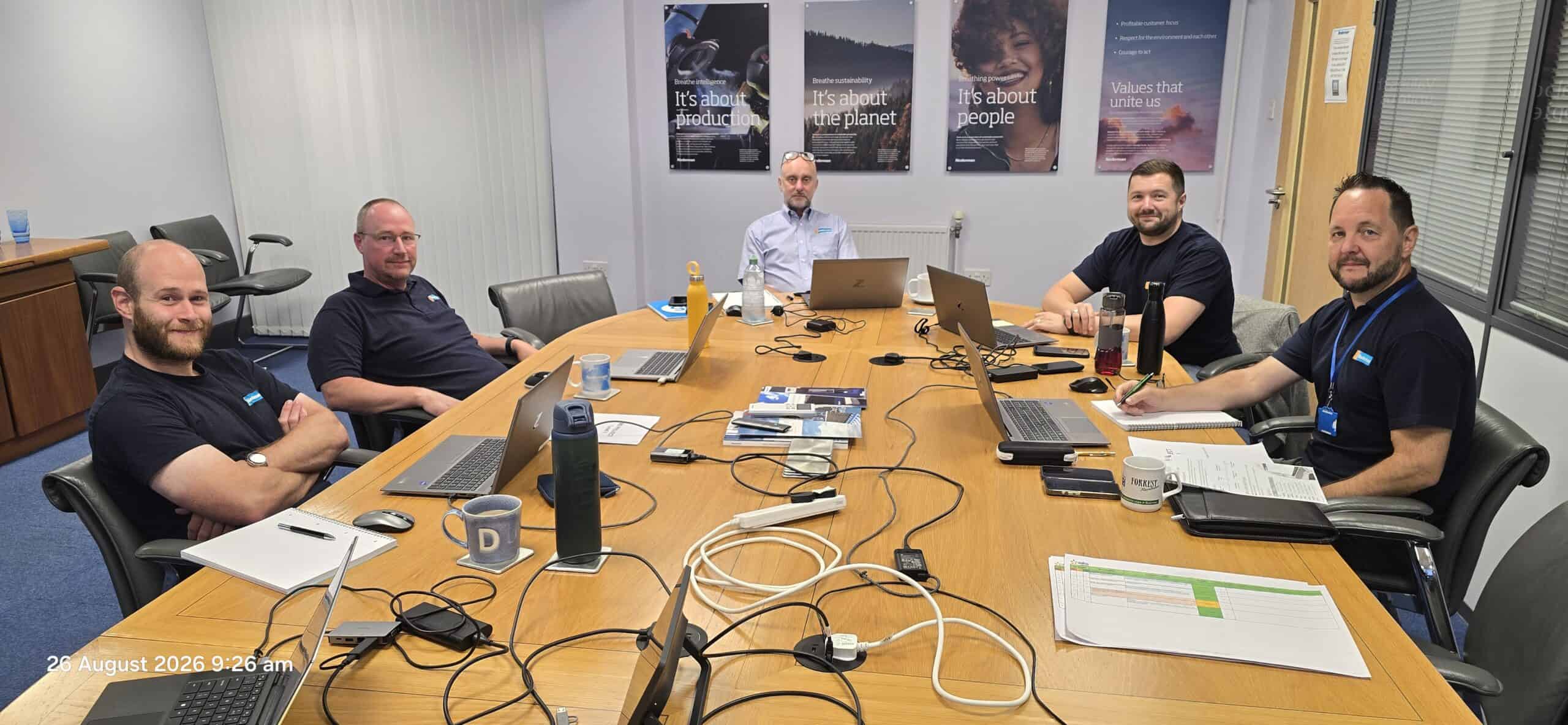 Keys Training in-house training course delivered in a client boardroom
