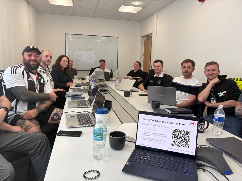 Team attending a Keys Training course at their office